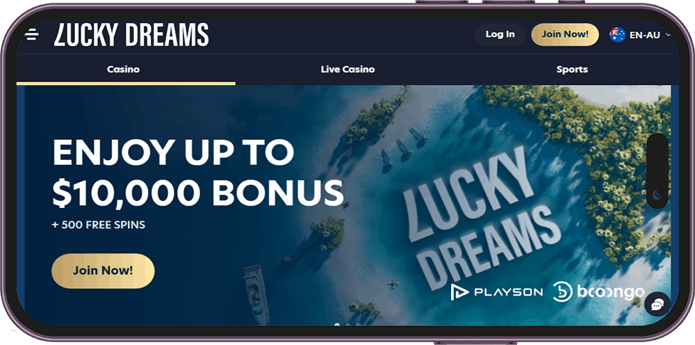 Lucky Dreams mobile casino