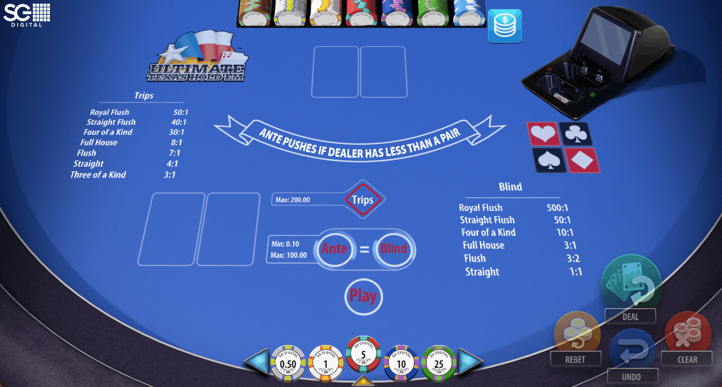Ultimate Texas Hold'em by SG Digital