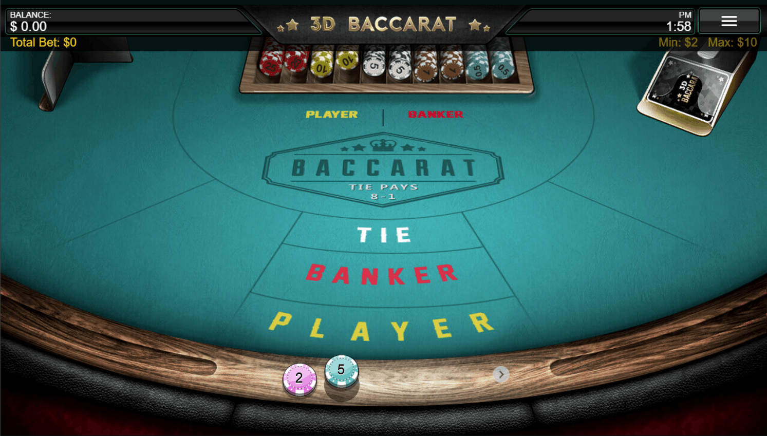 3D Baccarat by Iron Dog