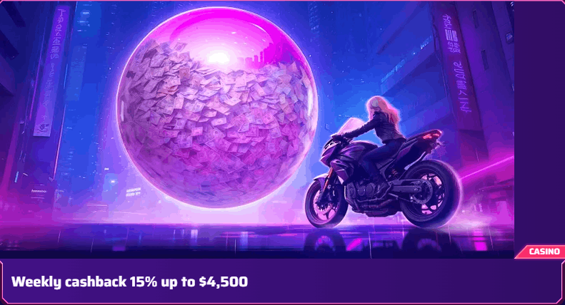Roby Casino weekly cashback