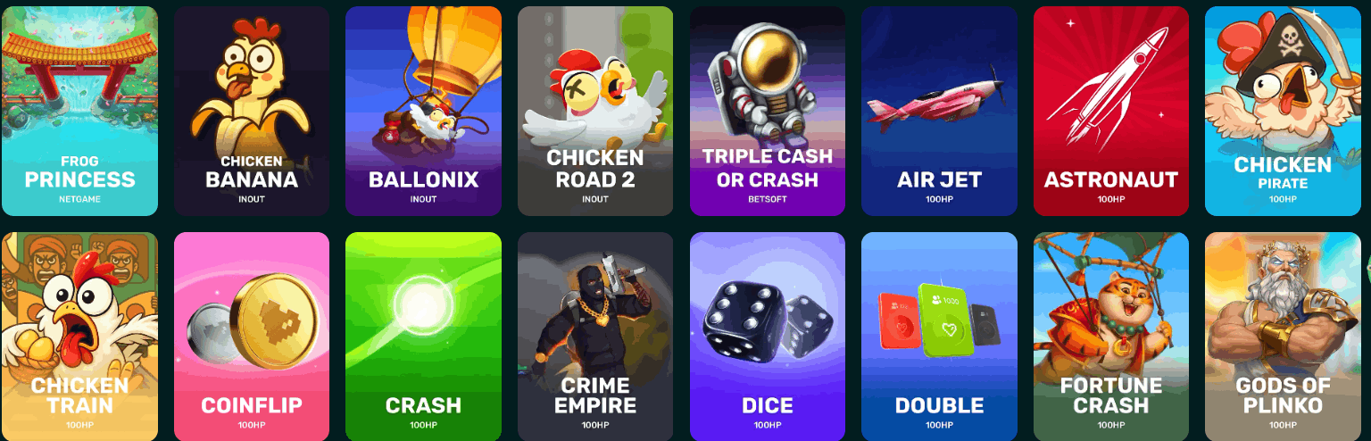 Spinaconda Casino crash games