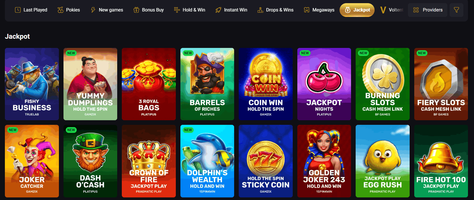 Fortune Play Casino jackpot games