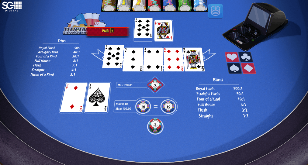 SG Dgital’s (ex Shuffle Master) Ultimate Texas Hold’em