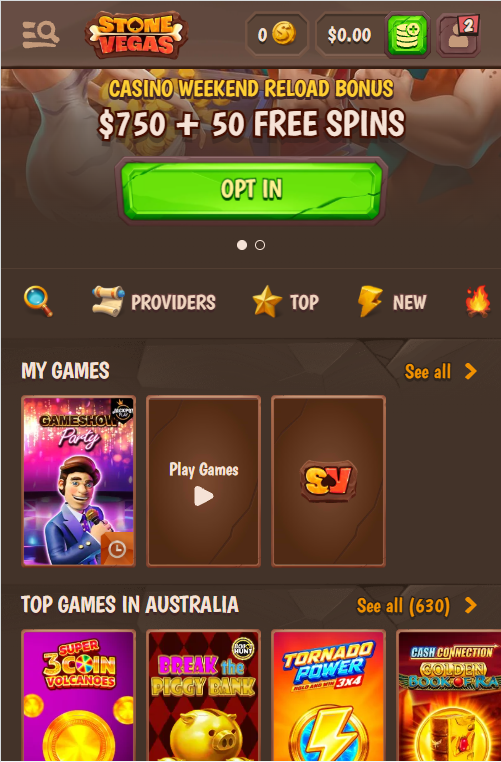 Stonevegas Casino mobile play