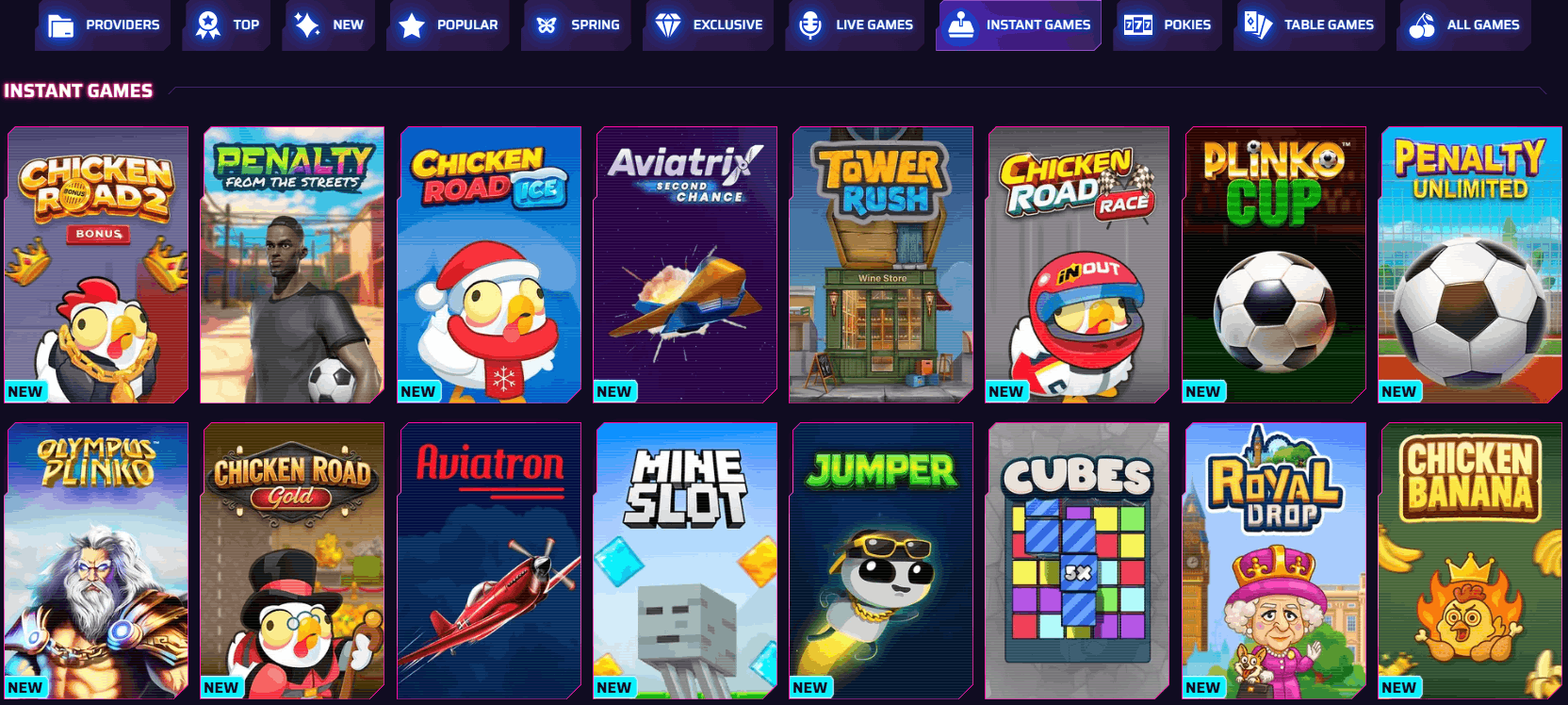 Roby Casino crash games
