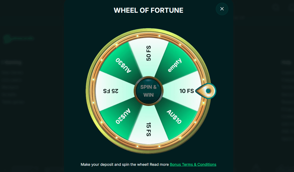 Spinaconda Casino Wheel of Fortune