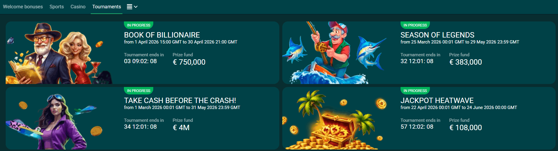 22Bit Casino tournaments