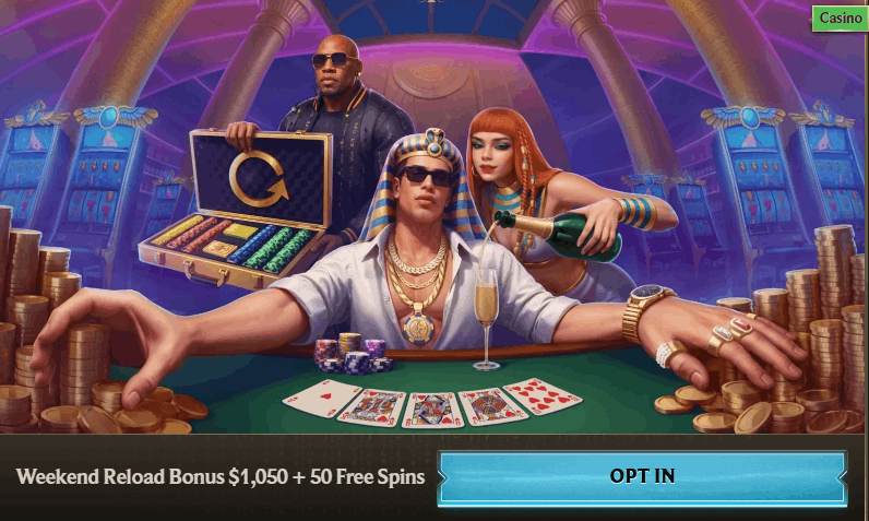 Realz Casino weekend reload bonus