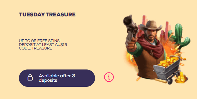 Wild Fortune casino Tuesday Treasure bonus
