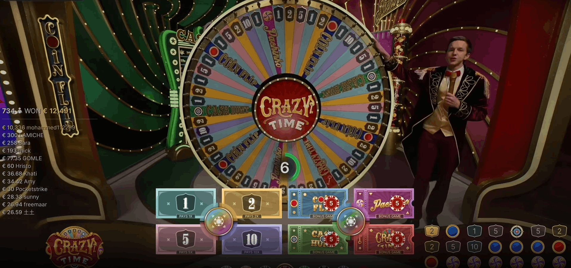 Crazy Time rounds