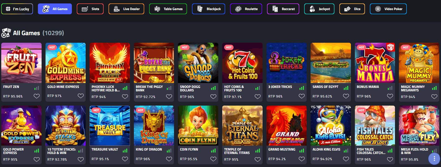 mBit Casino real money games