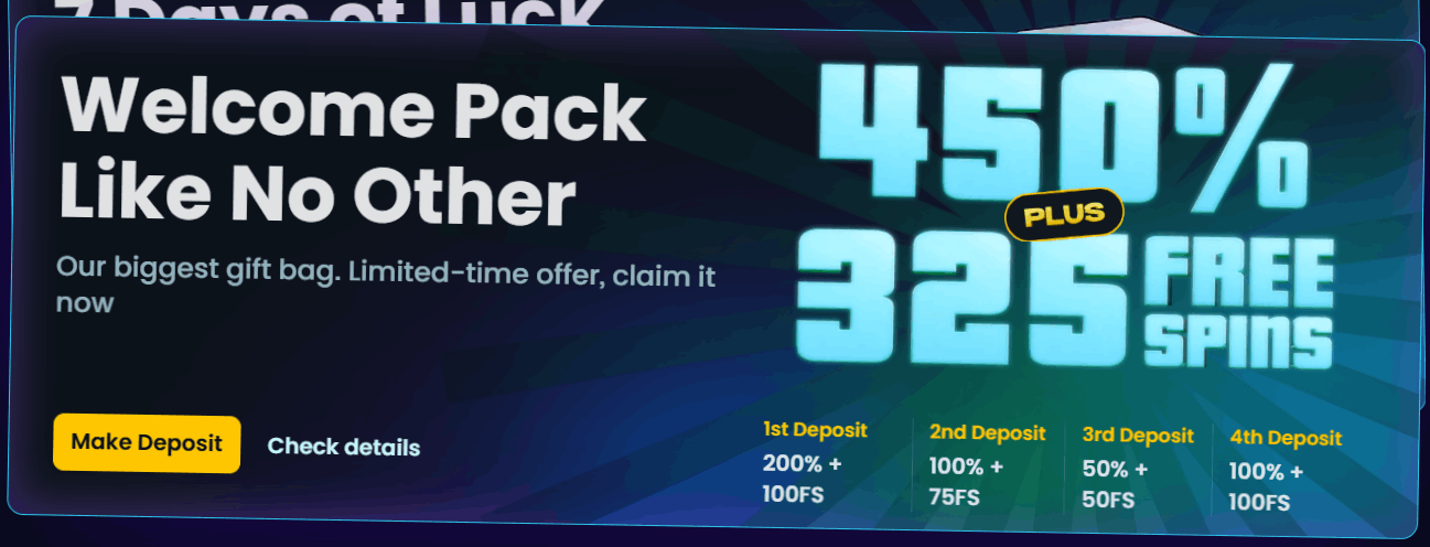 Snatch Casino welcome bonus