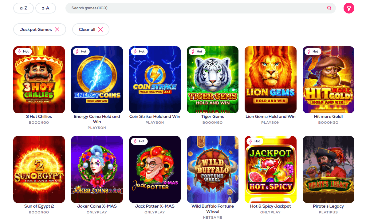 Wild Fortune casino jackpots
