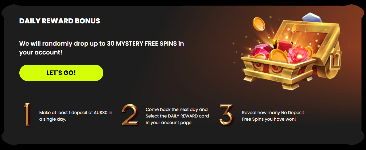 Spin Samurai daily reward bonus