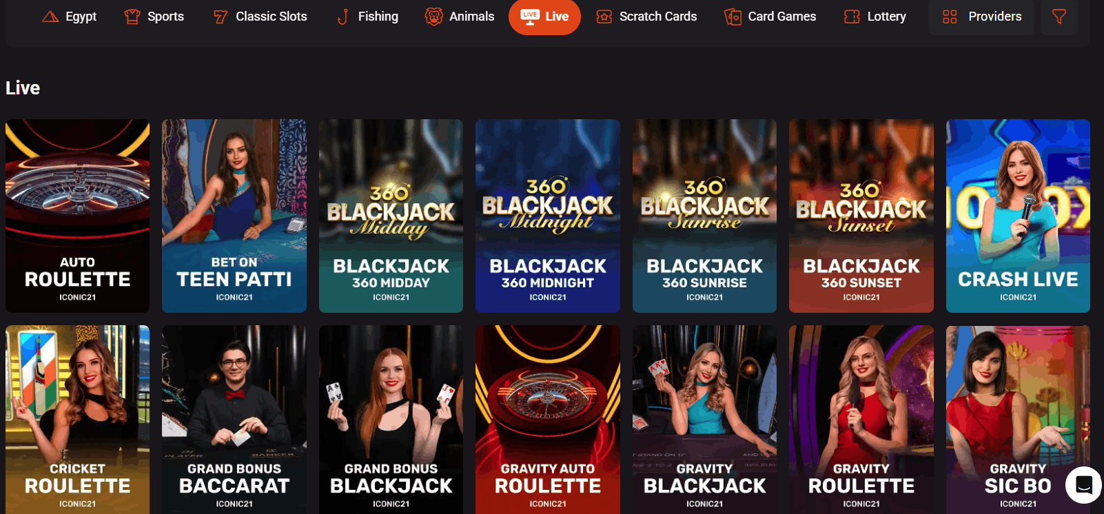 HollyWin casino live dealers
