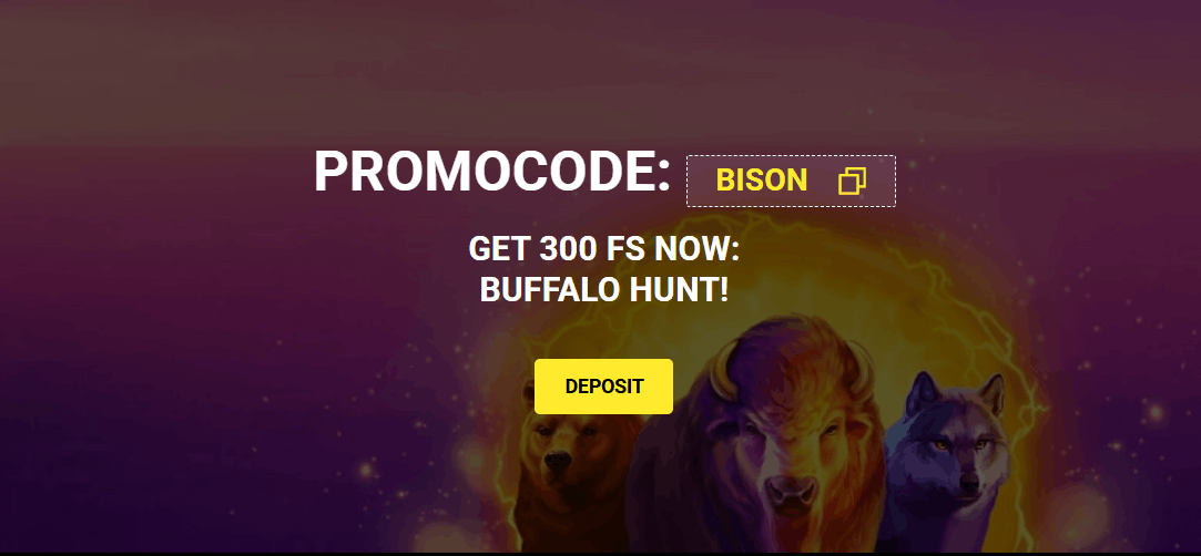 Olympia Casino Buffalo Hunt free spins bonus