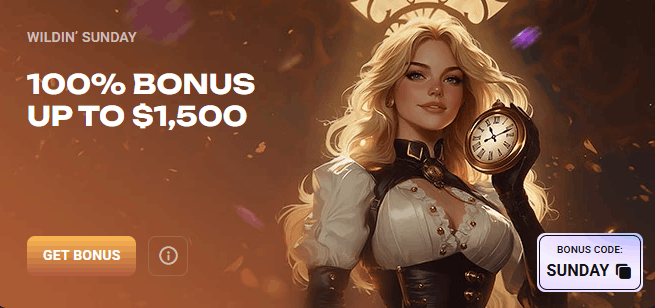 Spirit Casino wildin' Sunday bonus