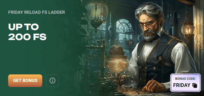 Spirit Casino Friday reload FS ladder bonus