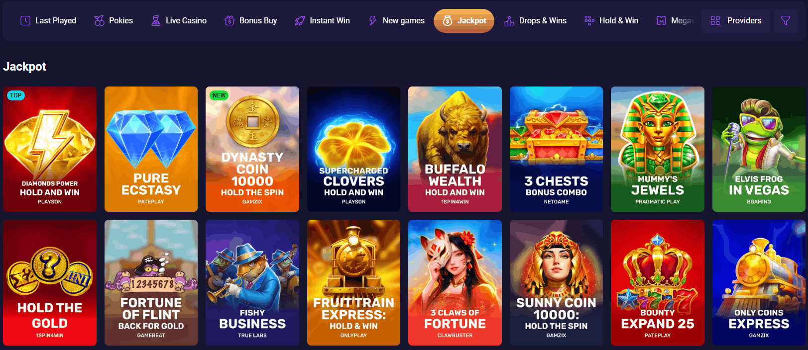 Spirit Casino jackpots