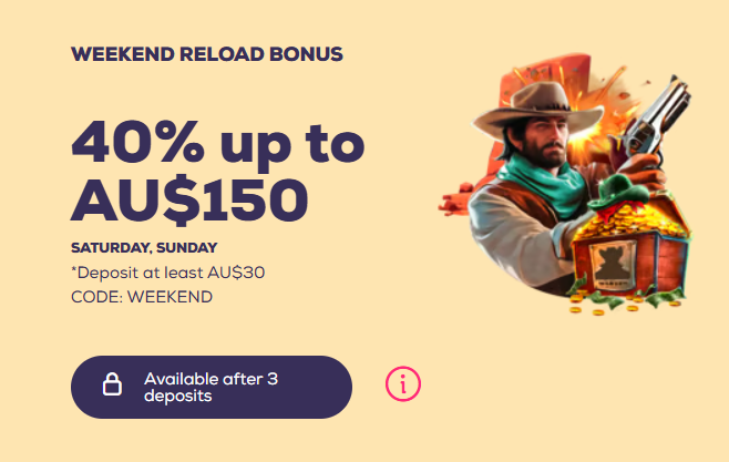Wild Fortune casino Weekend Reload bonus