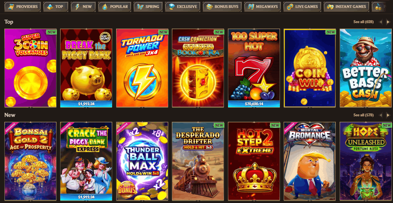 Realz Casino real money games