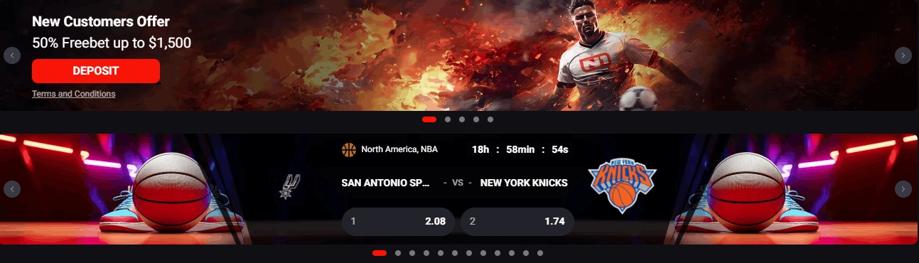N1Bet new customer bonus offer