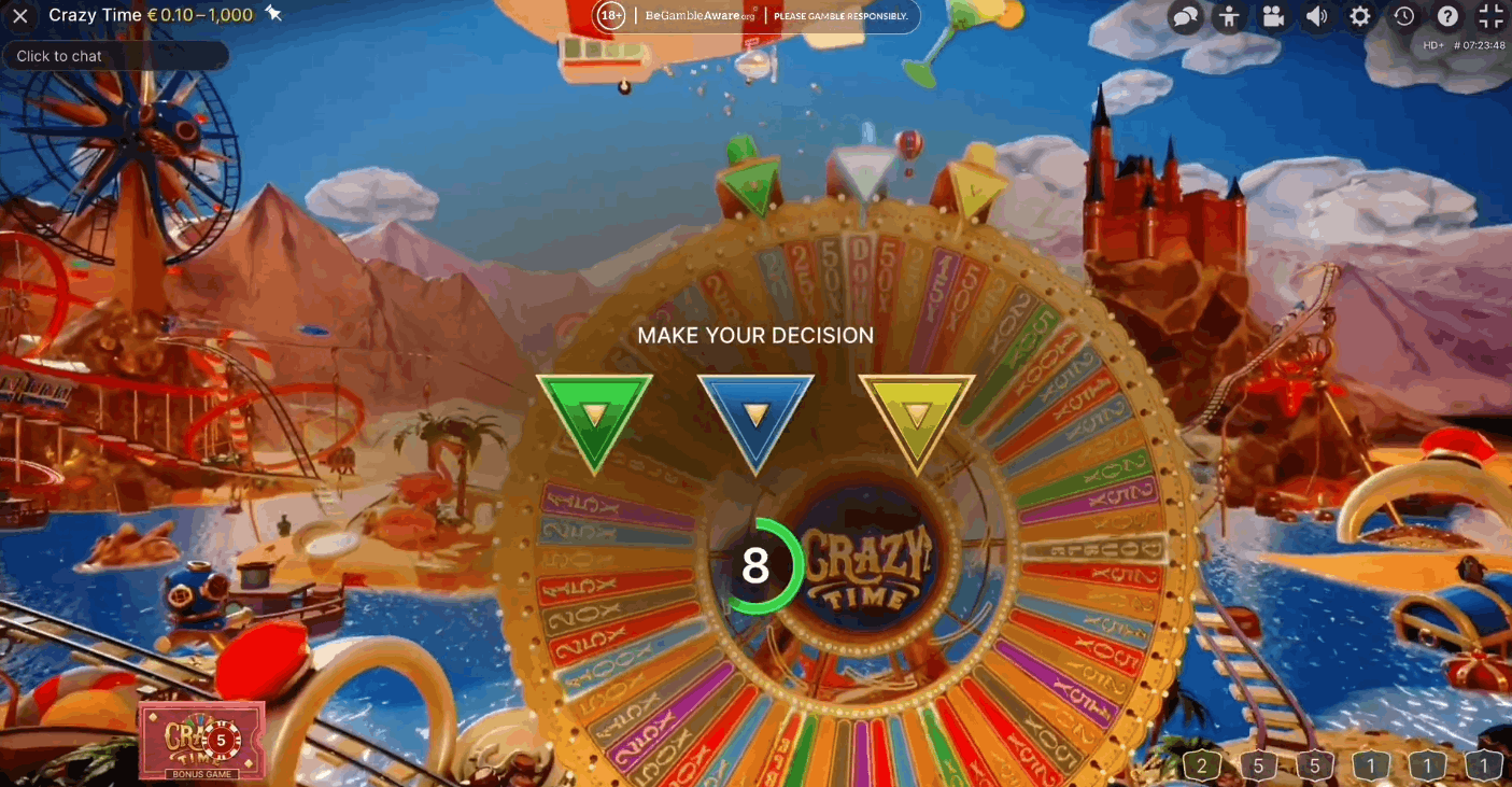 Crazy Time Bonus Round