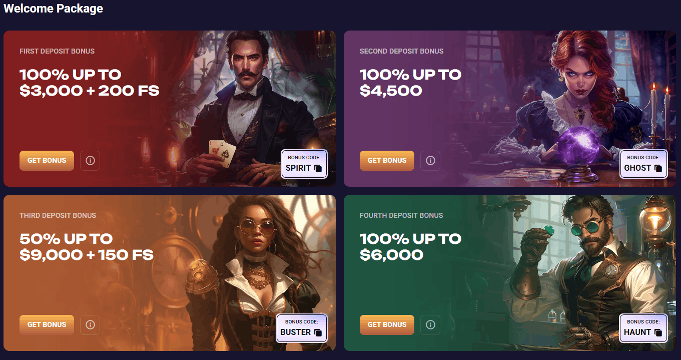 Spirit Casino welcome package