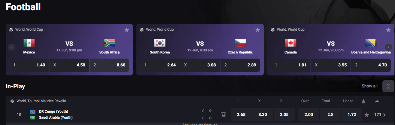 Football Pre-Match Betting