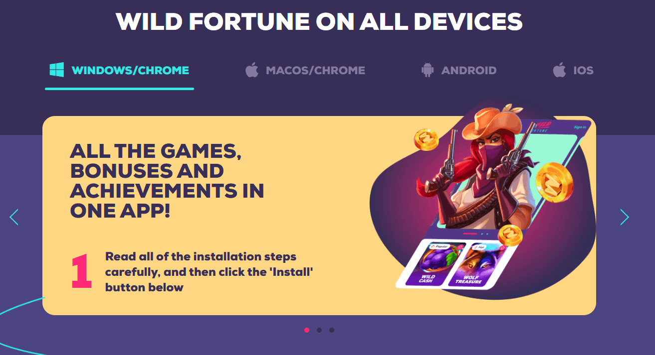 Wild Fortune casino mobile play
