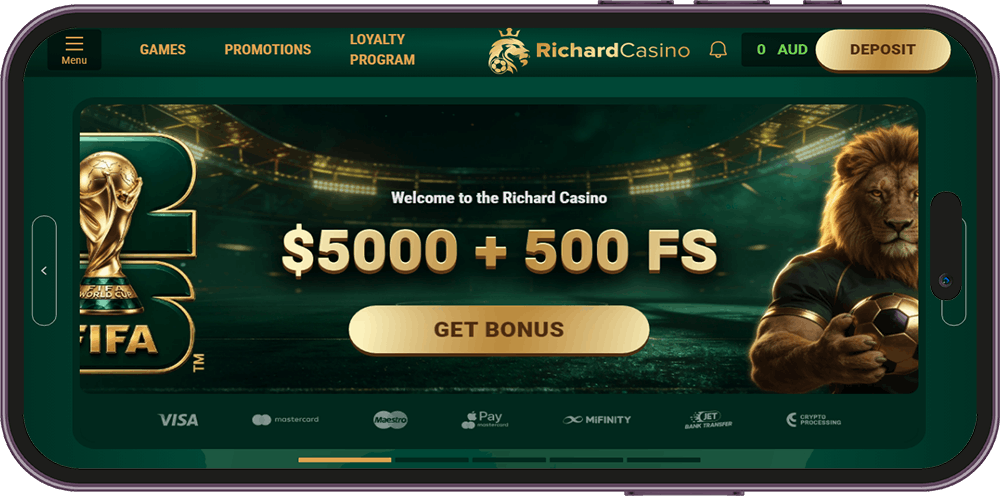 Richard Casino mobile app