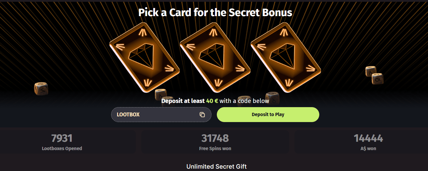 WantedWin Casino Secret Bonuses