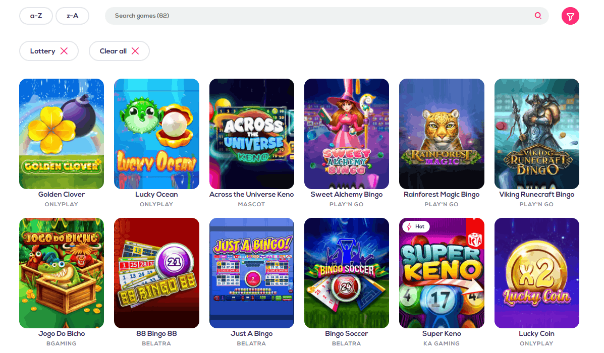 Wild Fortune casino lottery