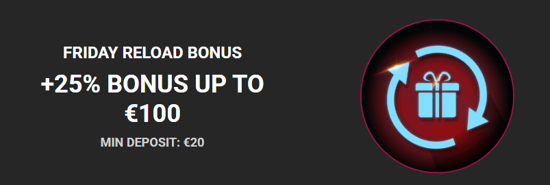 PlayMax Casino Friday reload bonus
