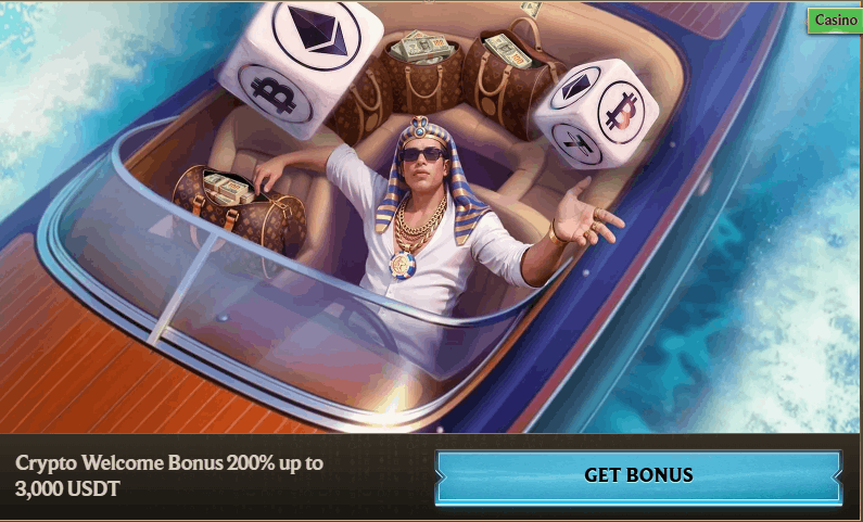 Realz Casino crypto welcome bonus