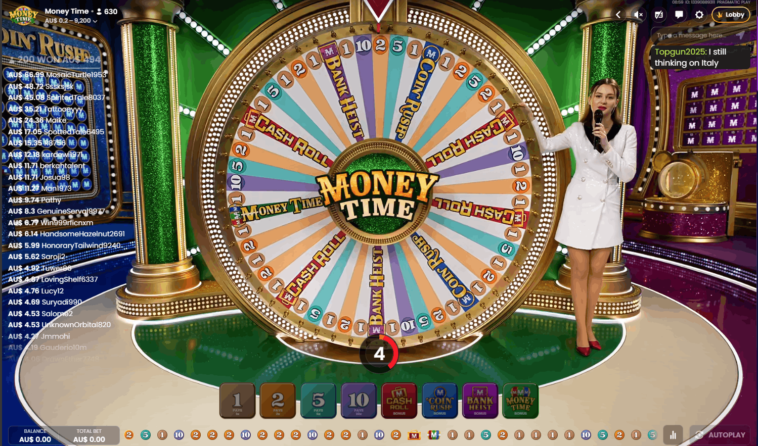 50-round test of Money Time
