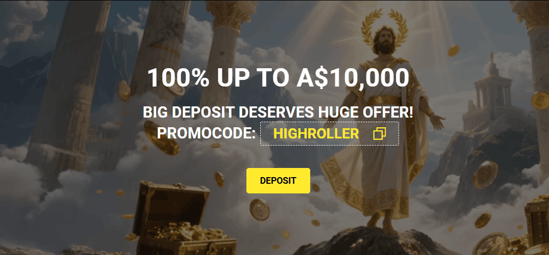 Olympia Casino high roller bonus