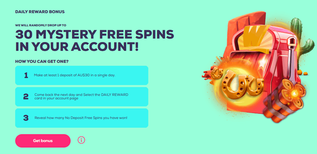 Wild Fortune casino Daily Reward Bonus