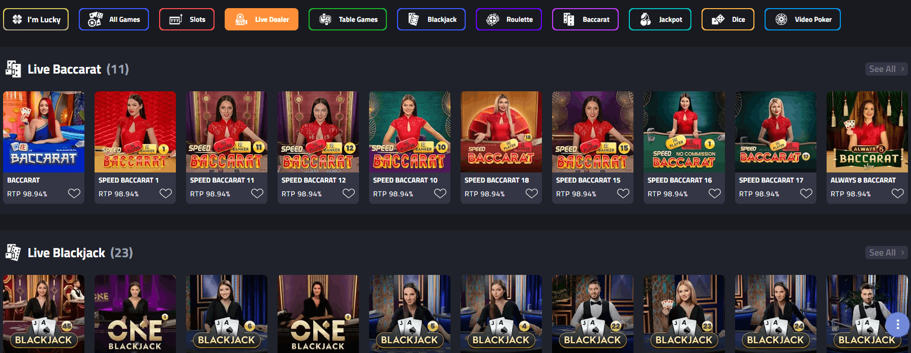 mBit Casino live dealers