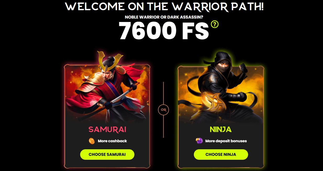 Spin Samurai loyalty and VIP programs