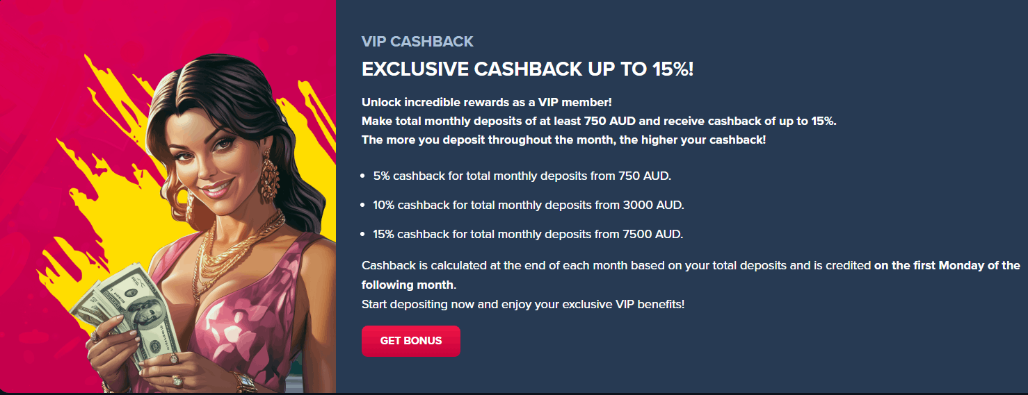 TripsCasino VIP cashback