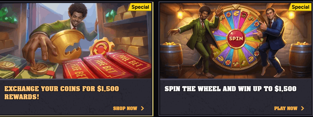 Wintino Casino specials