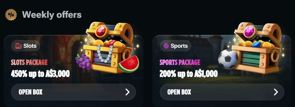 Kingdom Casino weekly bonuses