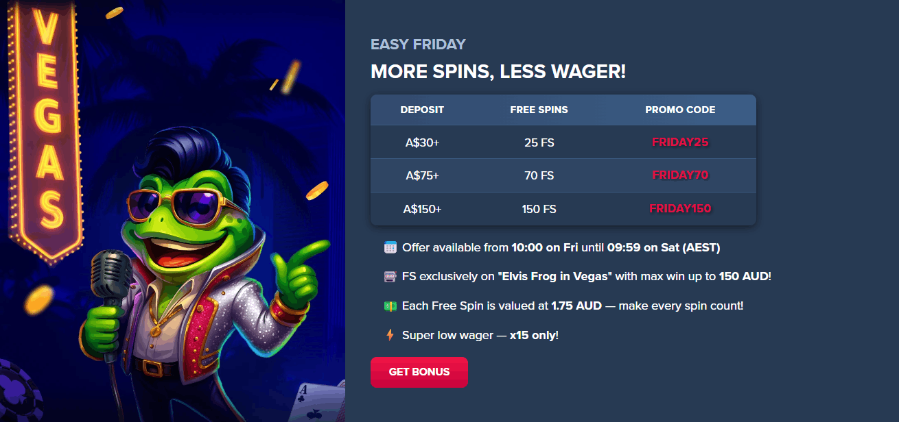 TripsCasino easy Friday bonus