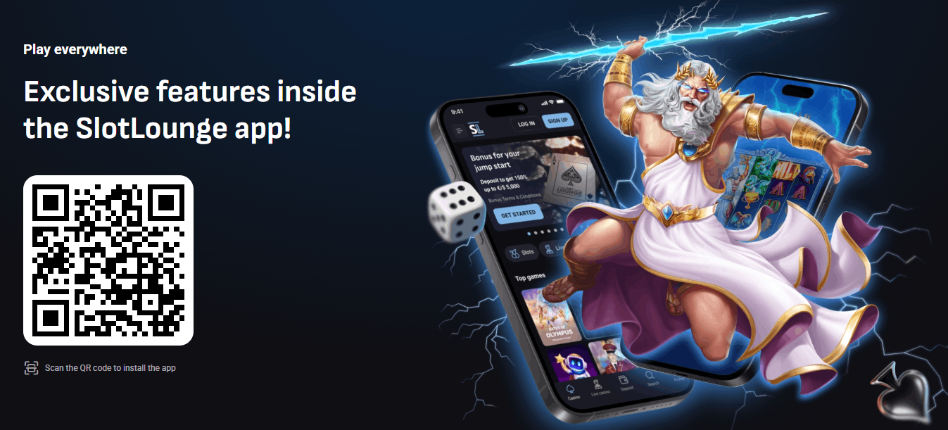 SlotLounge mobile app
