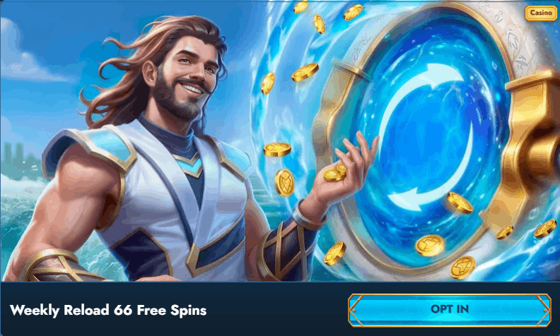 Casea Casino weekly reload bonus