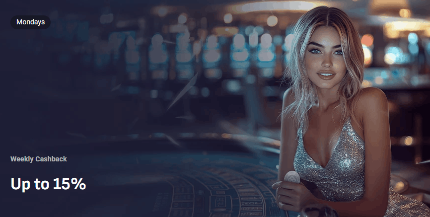 SlotLounge weekly cashback bonus
