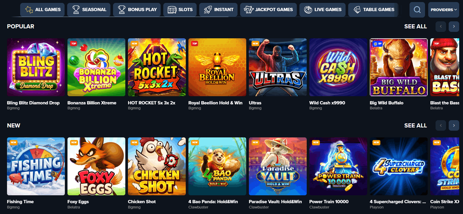 TripsCasino real money games