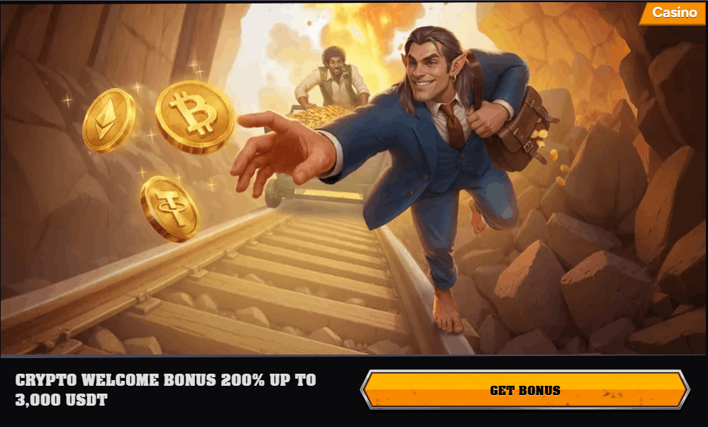 Wintino Casino crypto welcome bonus