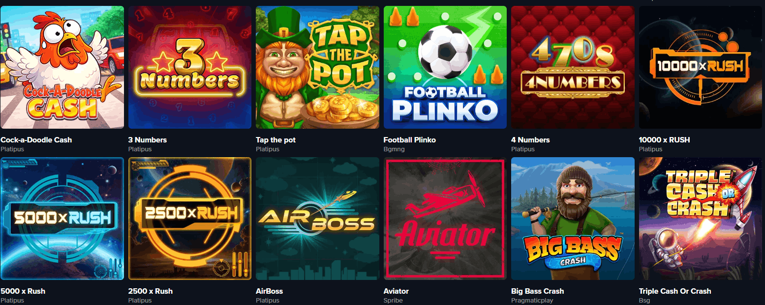 TripsCasino instant win games